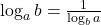 \log_a b = \frac{1}{\log_b a}