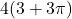 4(3+3\pi)