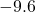 -9.6