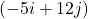 (-5i + 12j)