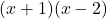 (x+1)(x-2)