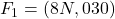 F_1 = (8N, 030°)