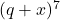(q + x)^7