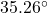 35.26^\circ