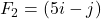 F_2 = (5i - j)