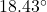 18.43^\circ