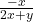 \frac{-x}{2x+y}