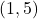 (1, 5)
