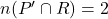 n(P' \cap R) = 2