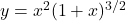 y = x^2(1 + x)^{3/2}