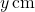 y \, \text{cm}