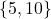 \{5, 10\}