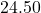 24.50°