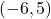 (-6, 5)