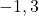 -1, 3
