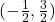 (-\frac{1}{2}, \frac{3}{2})