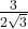 \frac{3}{2\sqrt{3}}
