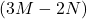 (3M - 2N)