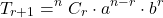 \[ T_{r+1} = ^nC_r \cdot a^{n-r} \cdot b^r \]
