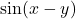 \sin(x - y)