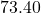 73.40°