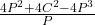 \frac{4P^2+4C^2-4P^3}{P}