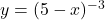 y = (5-x)^{-3}