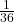 \frac{1}{36}