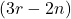 (3r - 2n)
