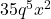 35q^5x^2