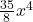 \frac{35}{8}x^4