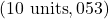 (10 \text{ units}, 053º)