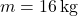 m = 16 \, \text{kg}
