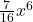 \frac{7}{16}x^6