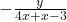 -\frac{y}{4x+x-3}