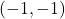 (-1, -1)