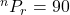 ^nP_r = 90