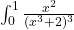 \int_{0}^{1} \frac{x^2}{(x^3+2)^3}