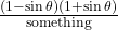 \frac{(1-\sin\theta)(1+\sin\theta)}{\text{something}}