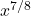 x^{7/8}