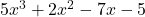 5x^3+2x^2-7x-5
