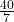 \frac{40}{7}