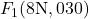 F_1 (8\text{N}, 030°)