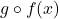 g \circ f(x)