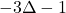 -3 \Delta -1