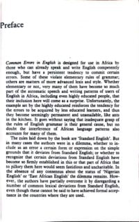 The Common Errors In English By David Jowitt & Silas Nnamonu PDF - Image 3