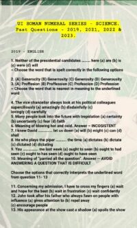FREE: University of Ibadan Post UTME Past Questions & Answers (2007 till 2023)