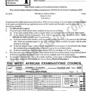 Waec past questions