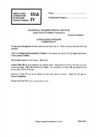 neco past questions literature