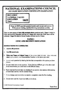 Bece civic education